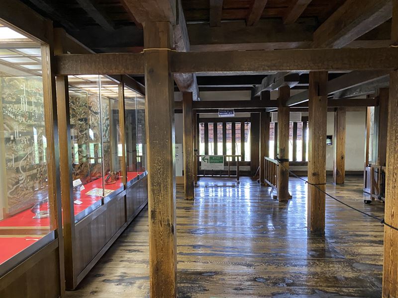 松本城天守閣内の様子