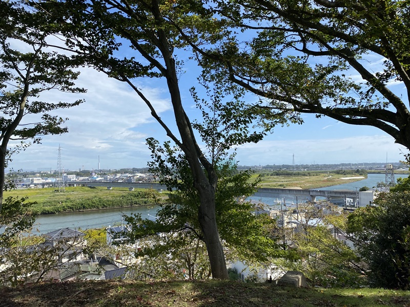 水戸城見晴台からの景色
