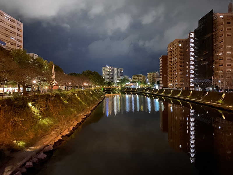 甲突川の夜景
